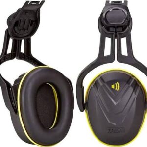 MSA V-Gard® Helmet Mounted Hearing Protection, Medium, 32dB, Yellow - 10190357
