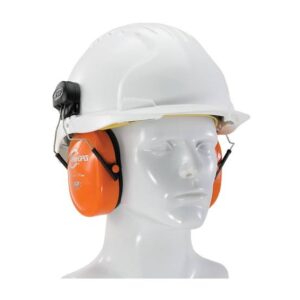 JSP InterGPV™ Mounted Ear Defender, Hi-Vis, Orange