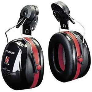 3M™ PELTOR™ Optime™ III Earmuffs, 34 dB, Black/Red, Helmet Mounted, H540P3E